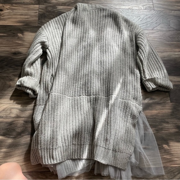 Antropologie Amadi grey knit cardigan size L - Picture 8 of 15